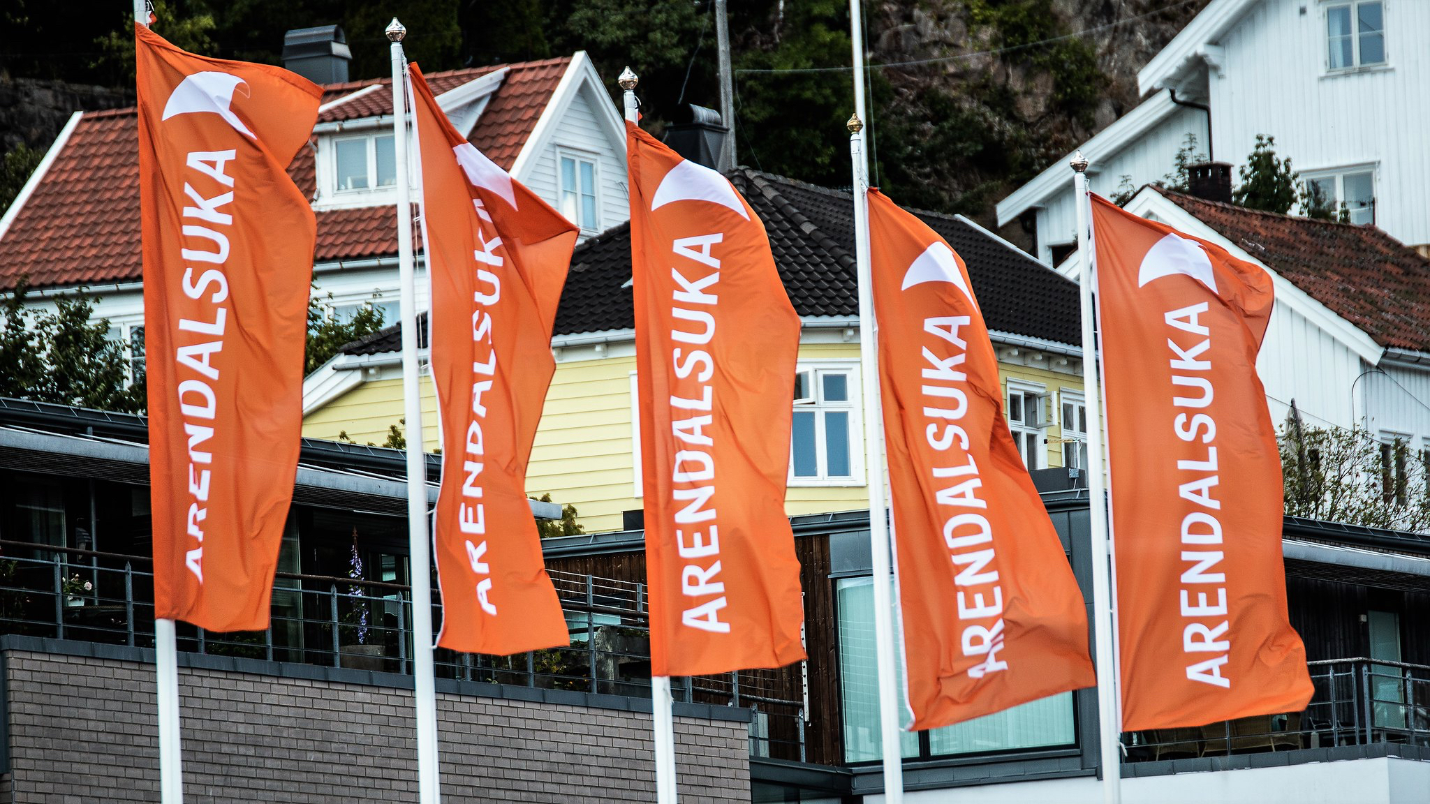 Flagg på Arendalsuka 2018